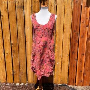 Vintage Color Me Cotton Botanical Design Dress